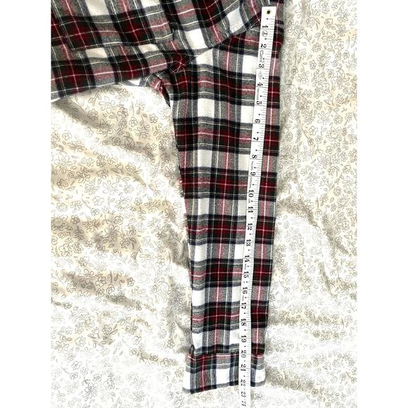 Abercrombie & Fitch Plaid Flannel Shirt XS Red Black - Picture 5 of 6